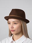 Шляпа STETSON арт. 1398124 PLAYER WOOLFELT/CASHMERE (коричневый)